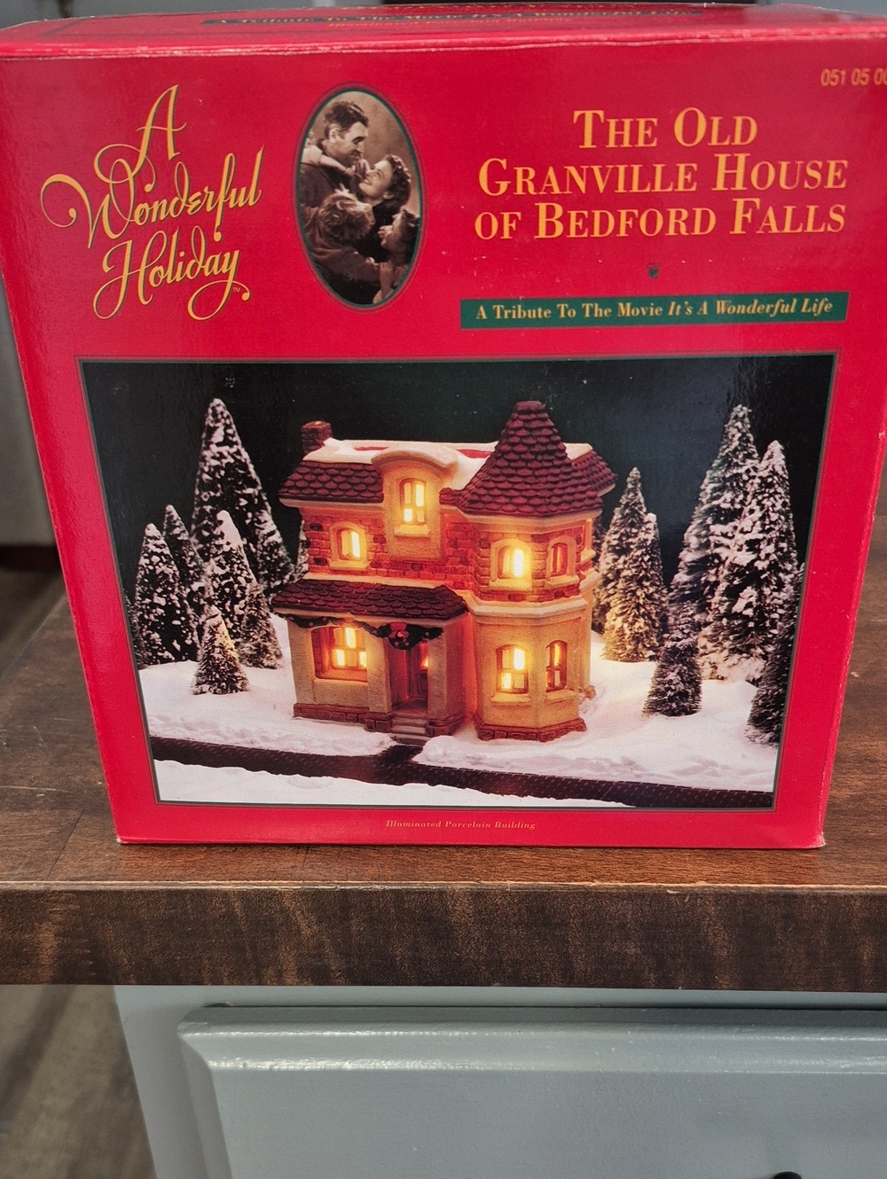 The Old Granville House of Bedford Falls Illuminated Building - Red